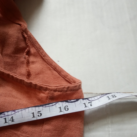 FREE PEOPLE | Orange ruffle dres 320 - Picture 8 of 9